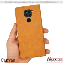 کیف کلاسوری کانواس (Canvas) مدل SIGNATURE مناسب موبایل شیایومی Redmi Note 9
