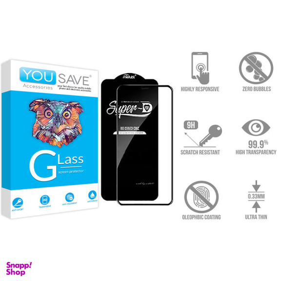 محافظ صفحه نمایش یوسیو (You Save) مدل Super D مناسب موبایل اپل iPhone 12