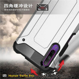 کاور ماموت (Mammoth) مدل Defender مناسب موبایل آنر 9X به همراه محافظ صفحه نمایش و محافظ لنز دوربین