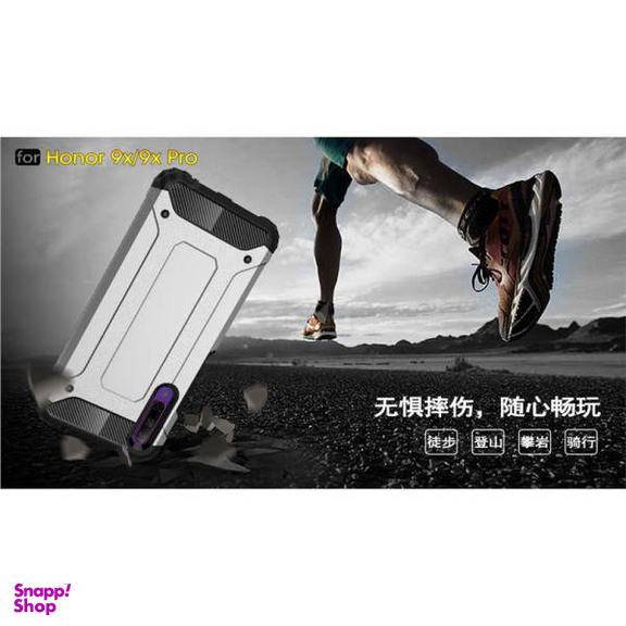 کاور ماموت (Mammoth) مدل Defender مناسب موبایل آنر 9X به همراه محافظ صفحه نمایش و محافظ لنز دوربین