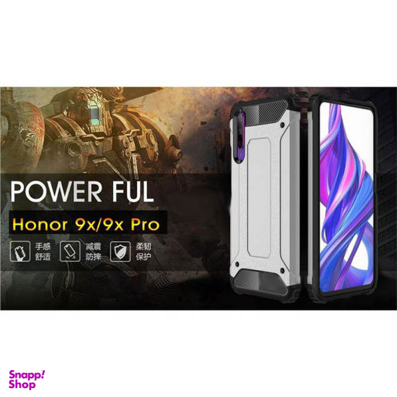 کاور ماموت (Mammoth) مدل Defender مناسب موبایل آنر 9X به همراه محافظ صفحه نمایش و محافظ لنز دوربین