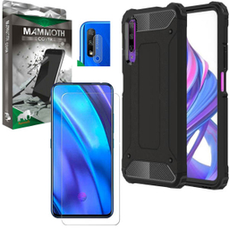کاور ماموت (Mammoth) مدل Defender مناسب موبایل آنر 9X به همراه محافظ صفحه نمایش و محافظ لنز دوربین