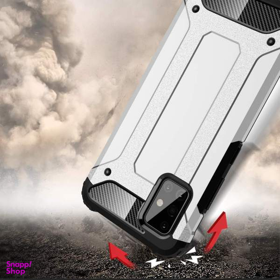 کاور ماموت (Mammoth) مدل Defender مناسب موبایل سامسونگ Galaxy A51 به همراه محافظ صفحه نمایش و محافظ لنز دوربین