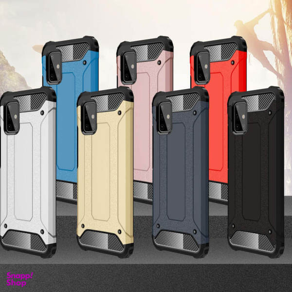 کاور ماموت (Mammoth) مدل Defender مناسب موبایل سامسونگ Galaxy A51 به همراه محافظ صفحه نمایش و محافظ لنز دوربین