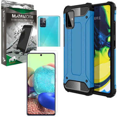 کاور ماموت (Mammoth) مدل Defender مناسب موبایل سامسونگ Galaxy A51 به همراه محافظ صفحه نمایش و محافظ لنز دوربین