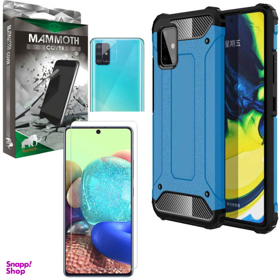 کاور ماموت (Mammoth) مدل Defender مناسب موبایل سامسونگ Galaxy A51 به همراه محافظ صفحه نمایش و محافظ لنز دوربین