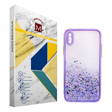 کاور موناکو (Monaco) مدل Glitter مناسب موبایل اپل iPhone X/XS
