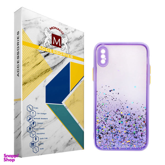 کاور موناکو (Monaco) مدل Glitter مناسب موبایل اپل iPhone X/XS