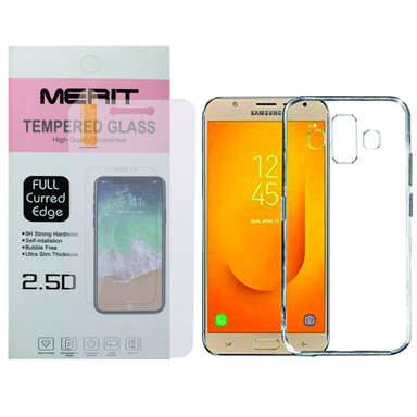 کاور مریت (Merit) مدل J-1 مناسب موبایل سامسونگ Galaxy J7 Duo به همراه محافظ صفحه نمایش