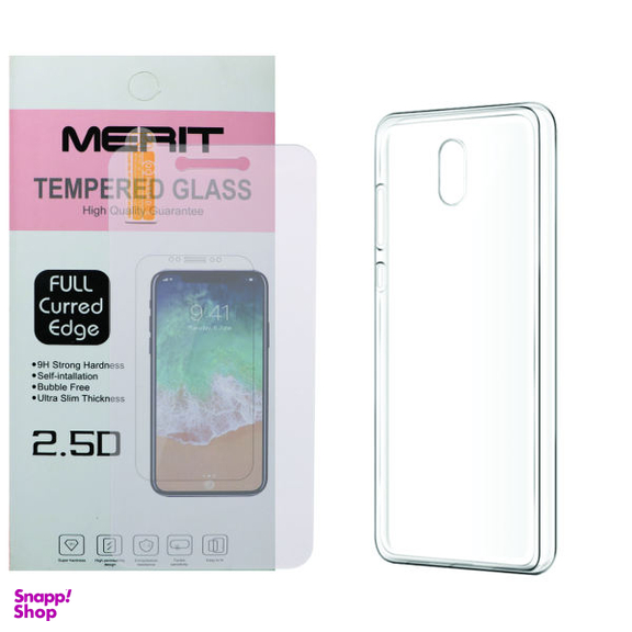 کاور مریت (Merit) مدل J-1 مناسب موبایل نوکیا 3 به همراه محافظ صفحه نمایش