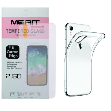 کاور مریت (Merit) مدل J-1 مناسب موبایل اپل IPhone XR به همراه محافظ صفحه نمایش