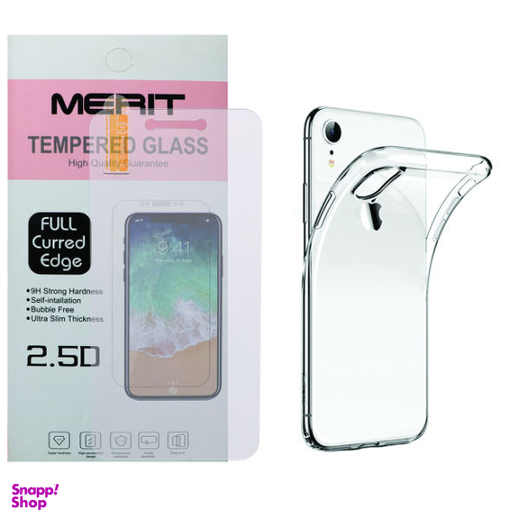 کاور مریت (Merit) مدل J-1 مناسب موبایل اپل IPhone XR به همراه محافظ صفحه نمایش