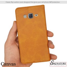 کیف کلاسوری کانواس (Canvas) مدل SIGNATURE مناسب موبایل سامسونگ Galaxy J5 2015
