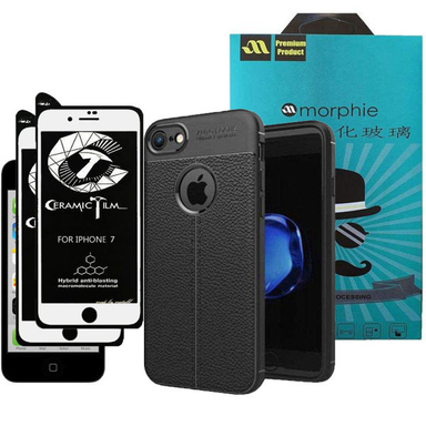 کاور مورفی (Morphie) مدل MSAR_2 مناسب موبایل اپل iPhone 7 به همراه محافظ صفحه نمایش سرامیکی بسته 2 عددی