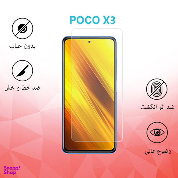 محافظ صفحه نمایش راکز (Rocks) مدل SGS مناسب موبایل شیایومی Poco X3 NFC