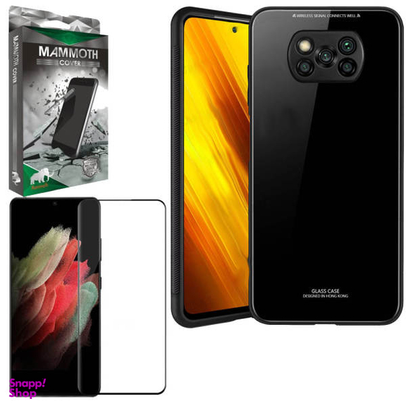 کاور ماموت (Mammoth) مدل PG-MA-BNDL مناسب موبایل شیایومی Poco X3 /X3 Pro به همراه محافظ صفحه نمایش