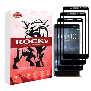 محافظ صفحه نمایش راکز (Rocks) مدل FGS مناسب موبایل نوکیا 2018 6.1 بسته سه عددی