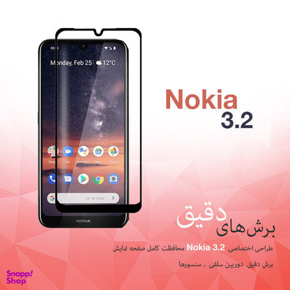 محافظ صفحه نمایش راکز (Rocks) مدل FGS مناسب موبایل نوکیا 3.2 بسته دو عددی