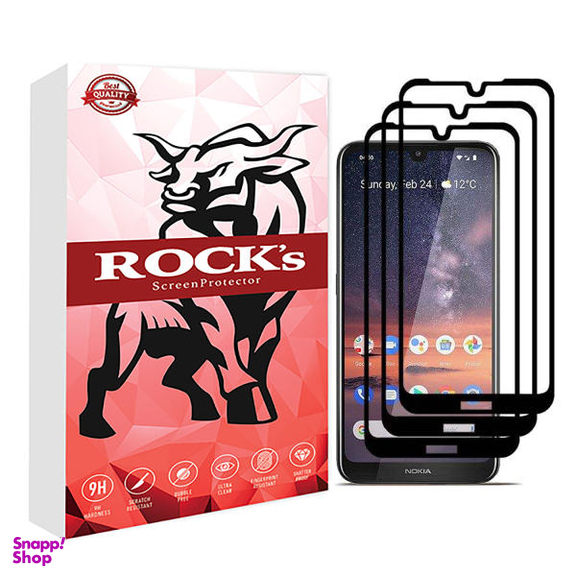محافظ صفحه نمایش راکز (Rocks) مدل FGS مناسب موبایل نوکیا 3.2 بسته دو عددی