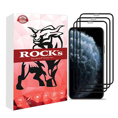 محافظ صفحه نمایش سرامیکی راکز (Rocks) مدل CRC مناسب موبایل اپل iPhone 11 Pro Max بسته سه عددی