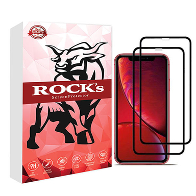 محافظ صفحه نمایش سرامیکی راکز (Rocks) مدل CRC مناسب موبایل اپل iPhone XR/11 بسته دو عددی