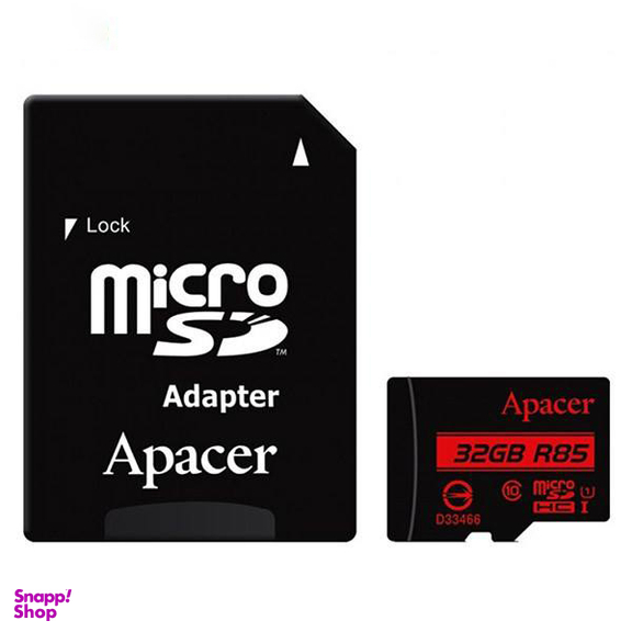 کارت حافظه microSDHC اپیسر کلاس 10 استاندارد UHS-I U1 سرعت 85MBps ظرفیت 32GB بهمراه آداپتور