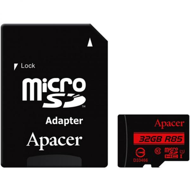 کارت حافظه microSDHC اپیسر کلاس 10 استاندارد UHS-I U1 سرعت 85MBps ظرفیت 32GB بهمراه آداپتور