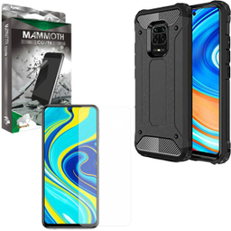 کاور ماموت (Mammoth) مدل Defender مناسب موبایل شیایومی Redmi Note 9S/9 Pro به همراه محافظ صفحه نمایش