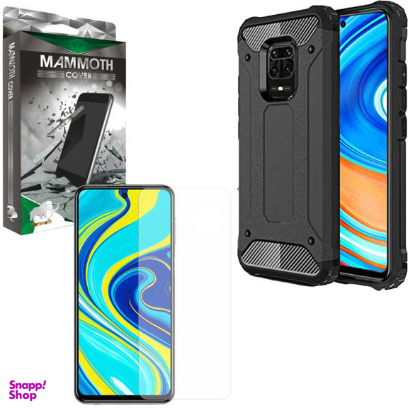 کاور ماموت (Mammoth) مدل Defender مناسب موبایل شیایومی Redmi Note 9S/9 Pro به همراه محافظ صفحه نمایش