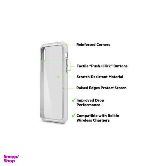 کاور بلکین (Belkin) مدل SheerForce ELite مناسب موبایل اپل iPhone X