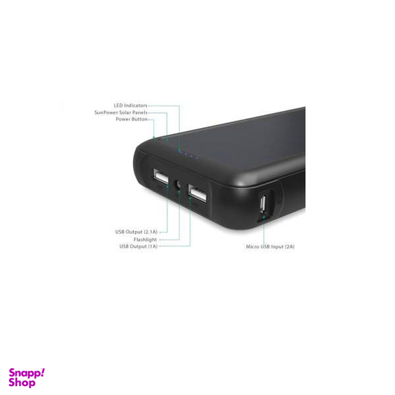 پاوربانک خورشیدی آکی (Aukey) مدل PB-P17 ظرفیت 20000 میلی آمپر