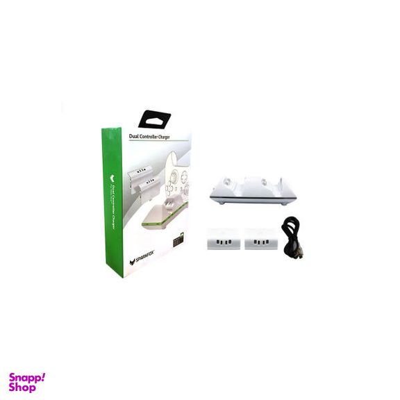 پایه شارژ دسته بازی Xbox One S اسپارک فاکس (Sparkfox)مدل Dual Controller Charger به همراه 2 عدد باتری