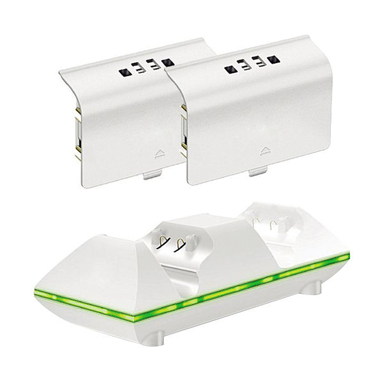 پایه شارژ دسته بازی Xbox One S اسپارک فاکس (Sparkfox)مدل Dual Controller Charger به همراه 2 عدد باتری