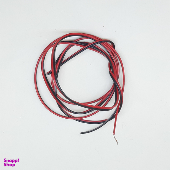سیم 2 رشته مدل قرمز و مشکی کد 0008 ضخامت 0٫5 میلی متری