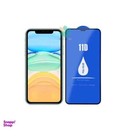 گلس گوشی مدل 11D Iphone 11 pro همراه با توری محافظ اسپیکر