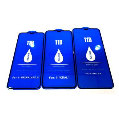 گلس گوشی مدل 11D Iphone 11 pro همراه با توری محافظ اسپیکر