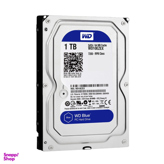 هارد اینترنال وسترن دیجیتال (WD) مدل WD BLUE ظرفیت 1TB رنگ نقره ای