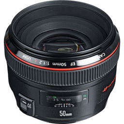 لنز دوربین کانن (Canon) مدل F1.2 USM طول 50 میلی متر