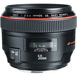 لنز دوربین کانن (Canon) مدل F1.2 USM طول 50 میلی متر