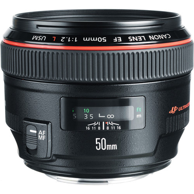 لنز دوربین کانن (Canon) مدل F1.2 USM طول 50 میلی متر