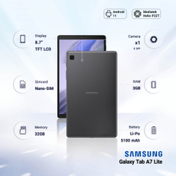 تبلت سامسونگ مدل Galaxy Tab A7 Lite SM-T225 ظرفیت 32 گیگابایت
