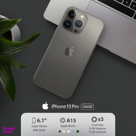 گوشی موبایل اپل مدل iPhone 13 Pro CH دو سیم‌ کارت ظرفیت 256 گیگابایت و 6 گیگابایت