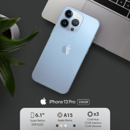 گوشی موبایل اپل مدل iPhone 13 Pro CH دو سیم‌ کارت ظرفیت 256 گیگابایت و 6 گیگابایت
