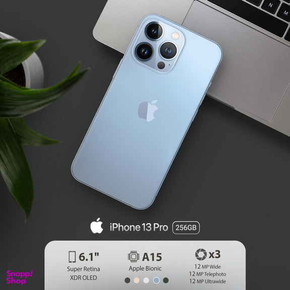 گوشی موبایل اپل مدل iPhone 13 Pro CH دو سیم‌ کارت ظرفیت 256 گیگابایت و 6 گیگابایت