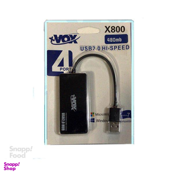 هاب 4 پورت USB.20 اکس وکس (Xvox) مدل X-800