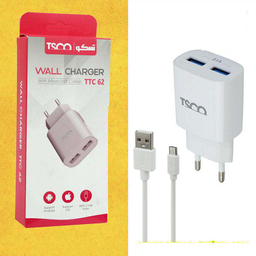 شارژر دیواری تسکو (Tsco) مدل TTC 62 به همراه کابل شارژ microUSB