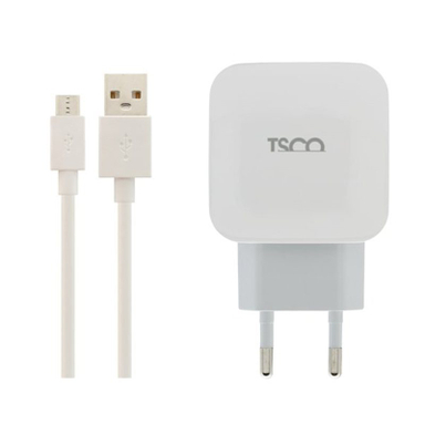 شارژر دیواری فست شارژ QC3 تسکو (Tsco) مدل TTC 56 به همراه کابل شارژ microUSB