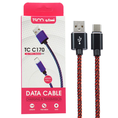کابل شارژ Type-C تسکو (Tsco) مدل TC C170 طول 1 متر