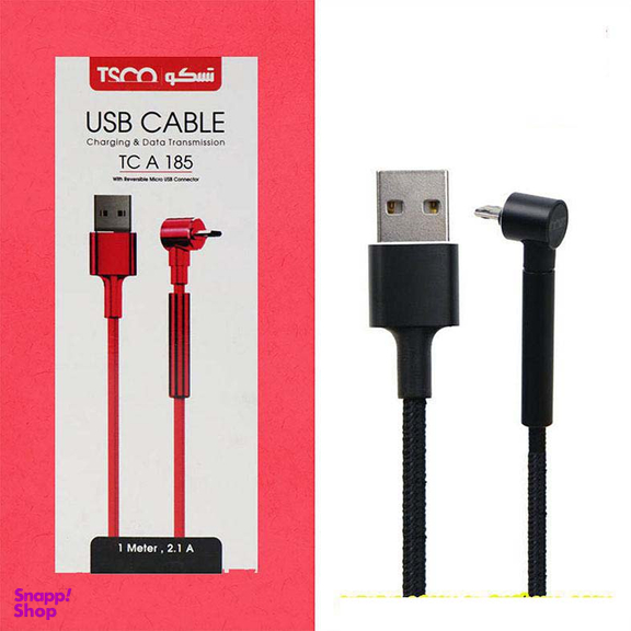 کابل شارژ microUSB تسکو (Tsco) مدل TC A185 طول 1 متر