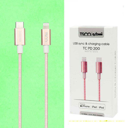 کابل شارژ lightning به Type-C تسکو (Tsco) مدل TC PD200 طول 1.5 متر